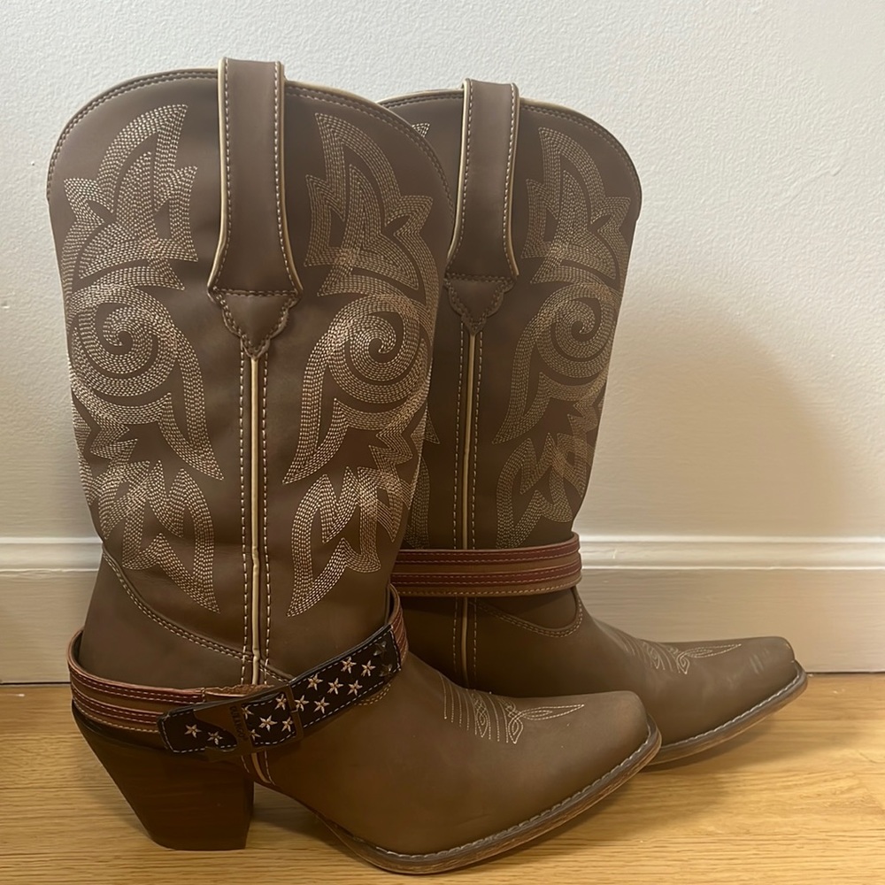Durango Flag Strap Cowboy Boot